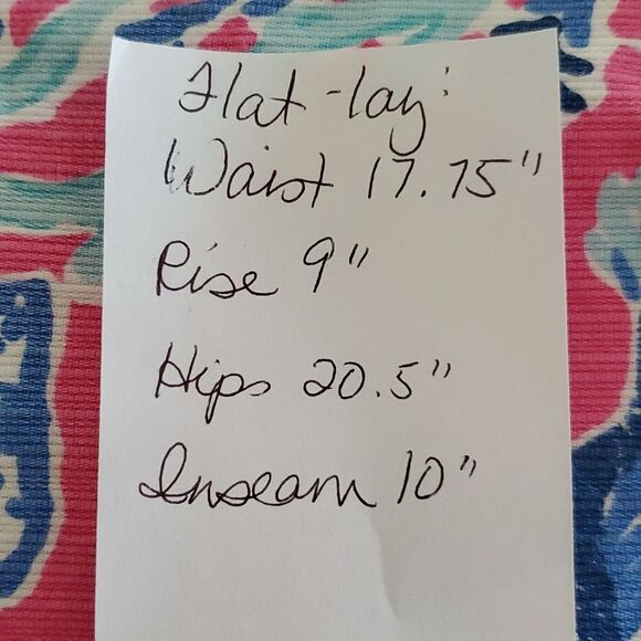 LILLY PULITZER SAMBA THE CHIPPER SHORT BERMUDA WOMEN PINK BLUE COTTONSIZE 10 - Picture 9 of 9